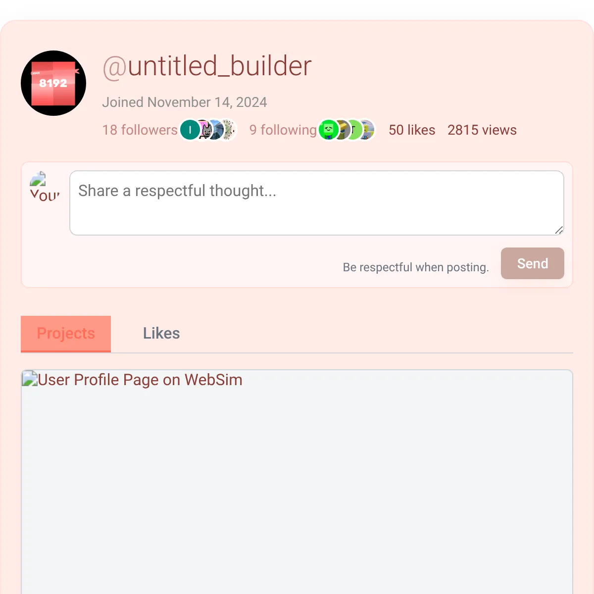 the project is loading