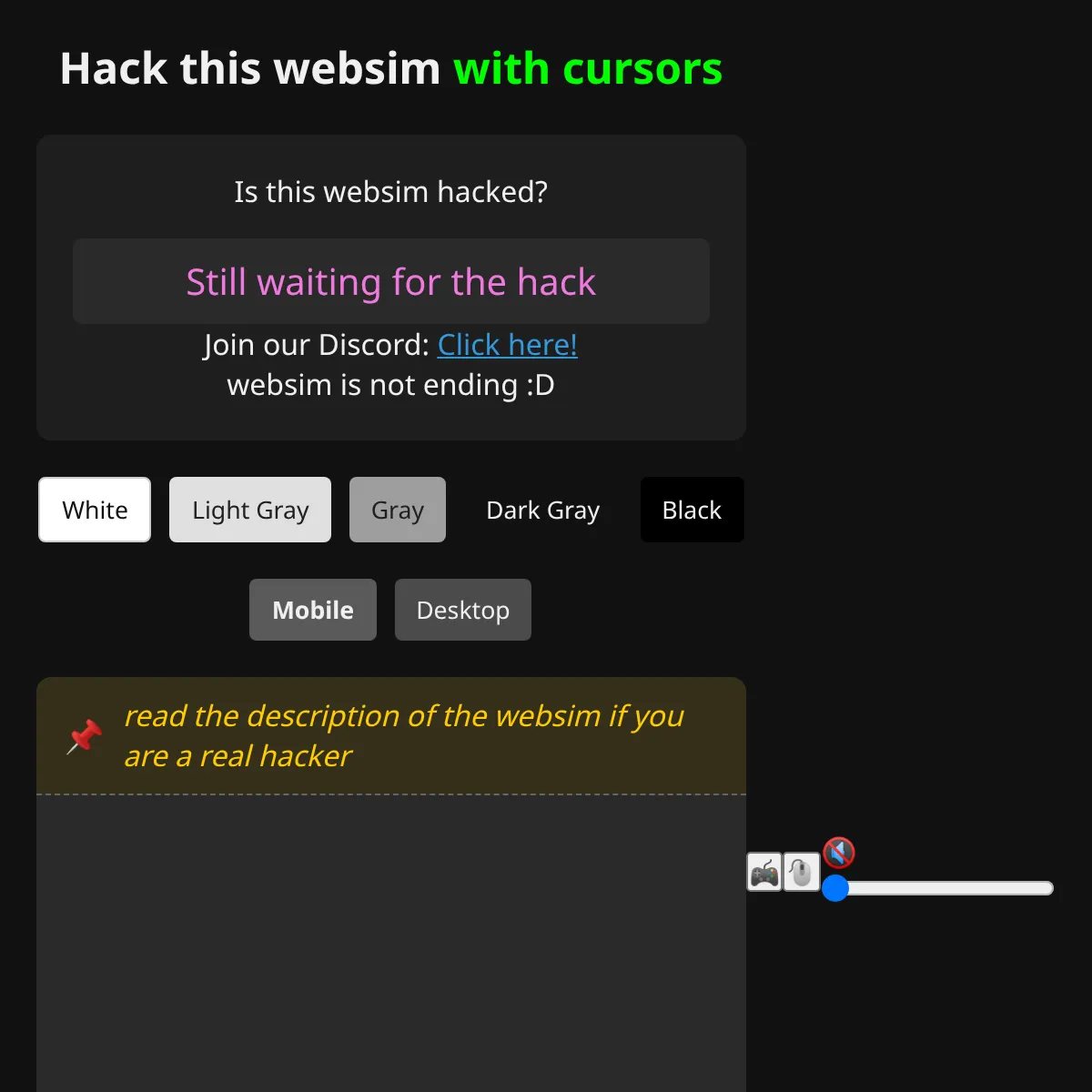 the project is loading