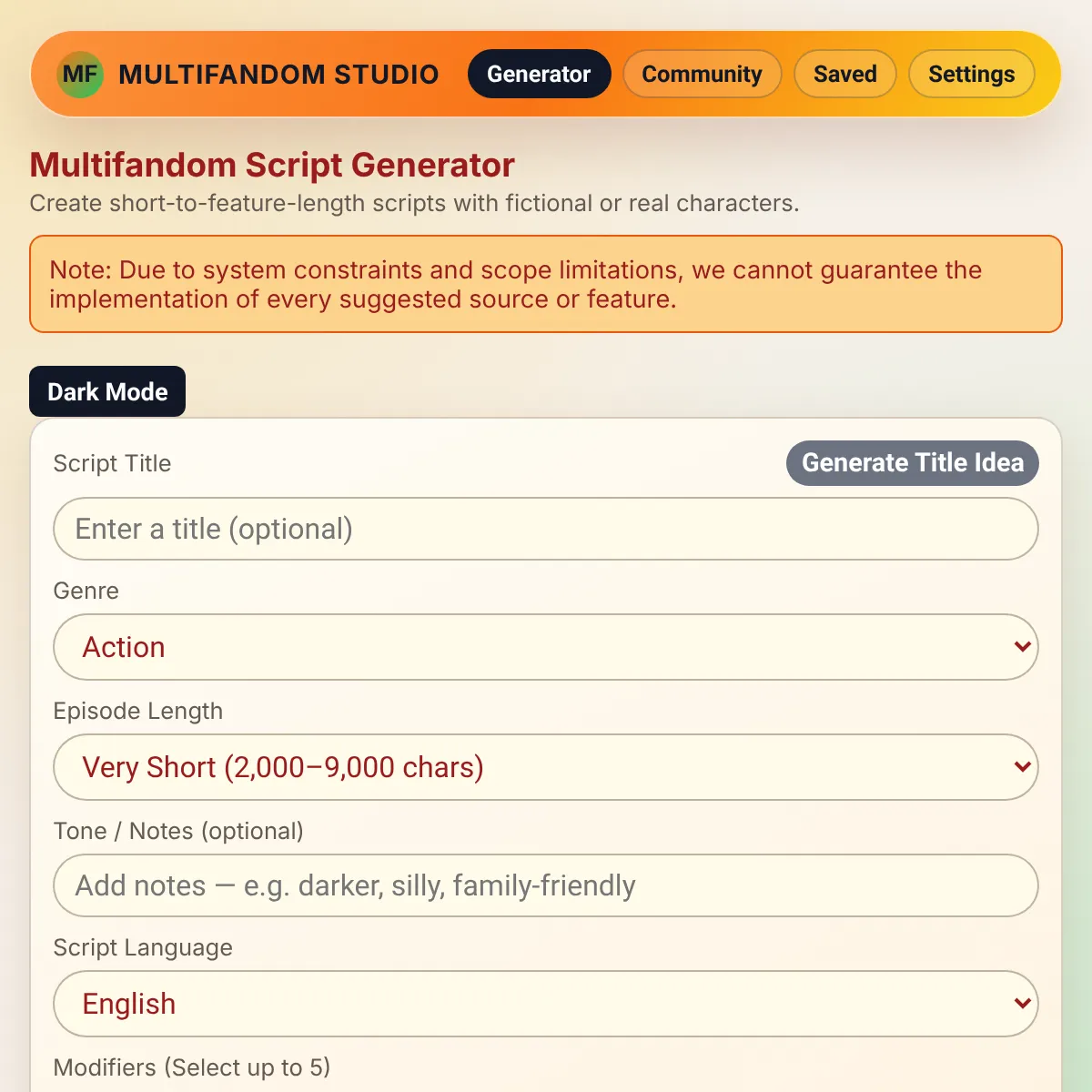 the project is loading