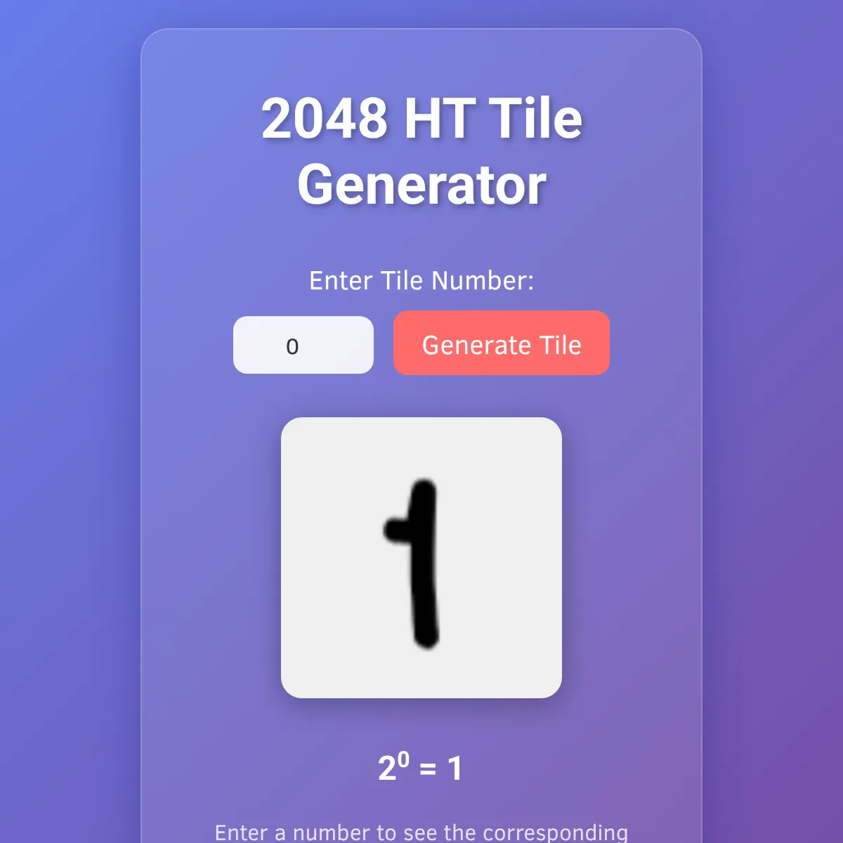 2048 HT Tile Generator