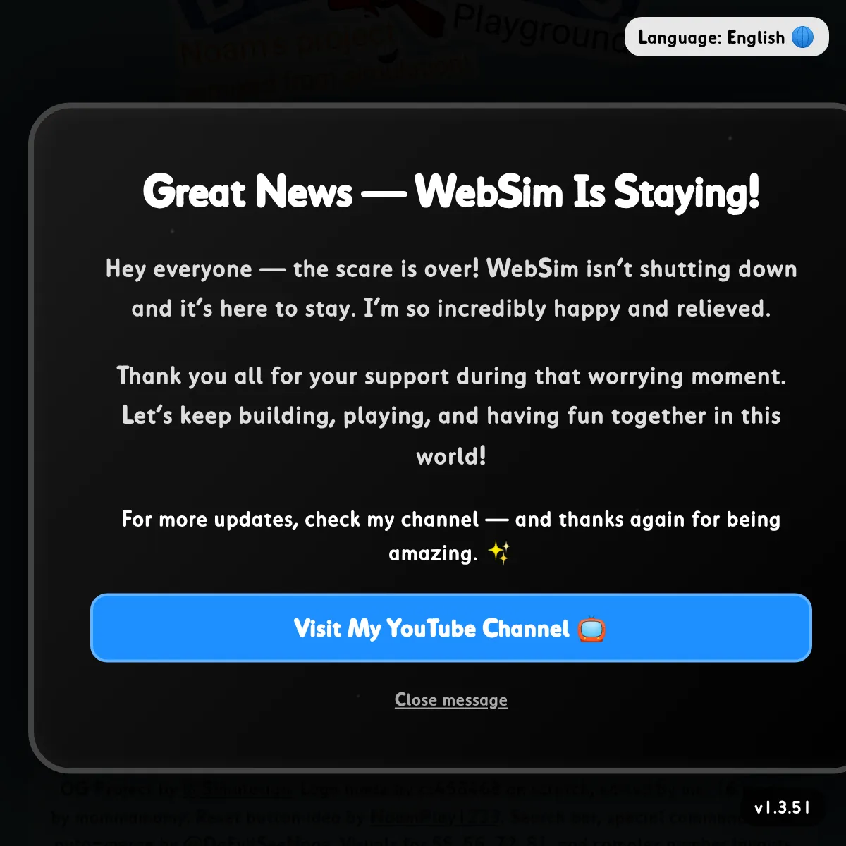 the project is loading