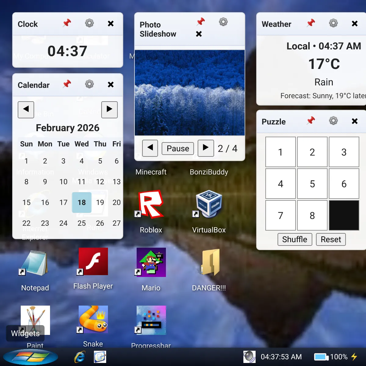 the project is loading