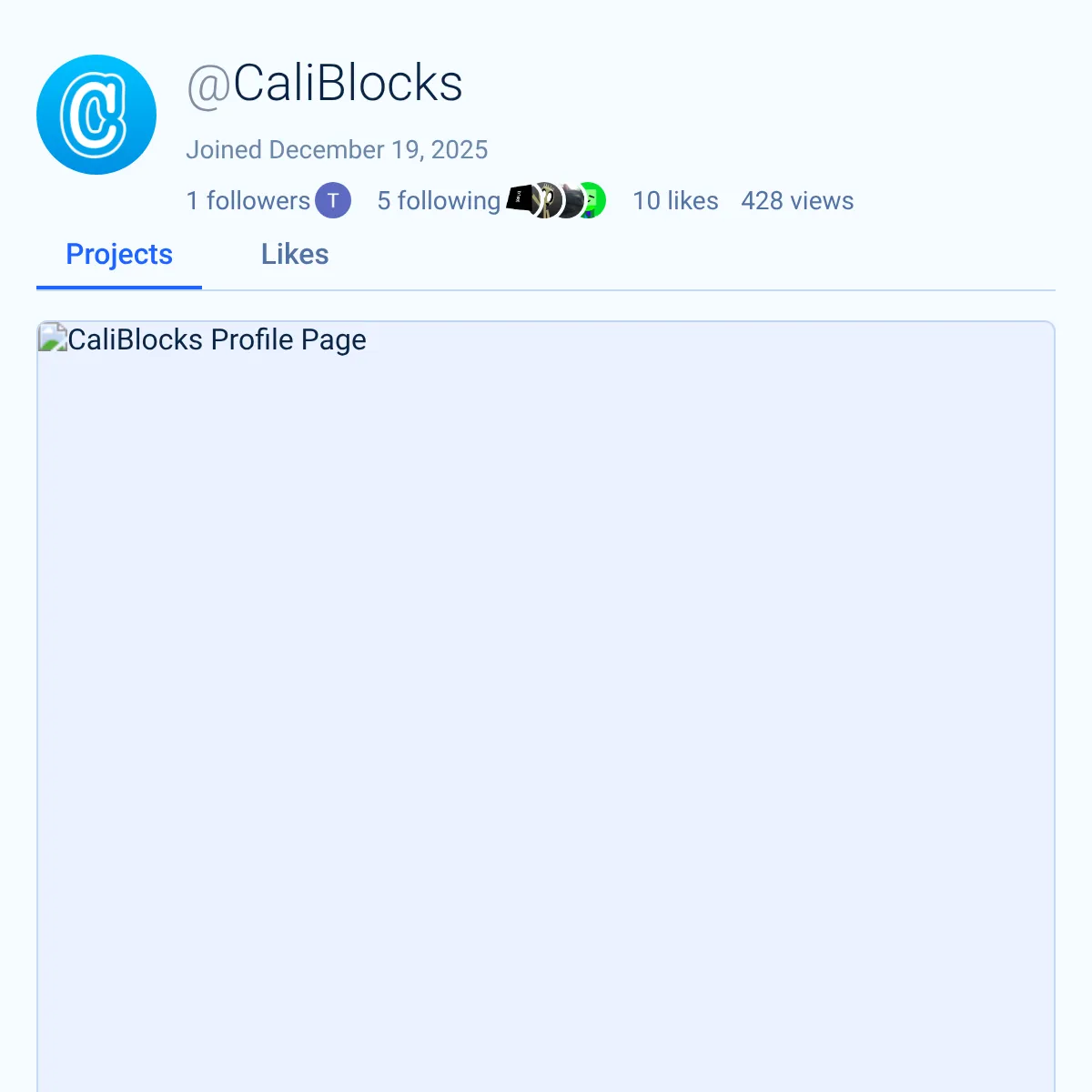 the project is loading