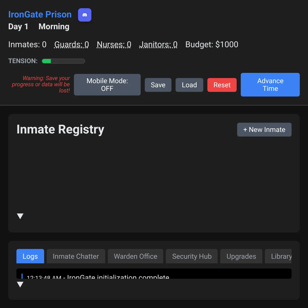 the project is loading