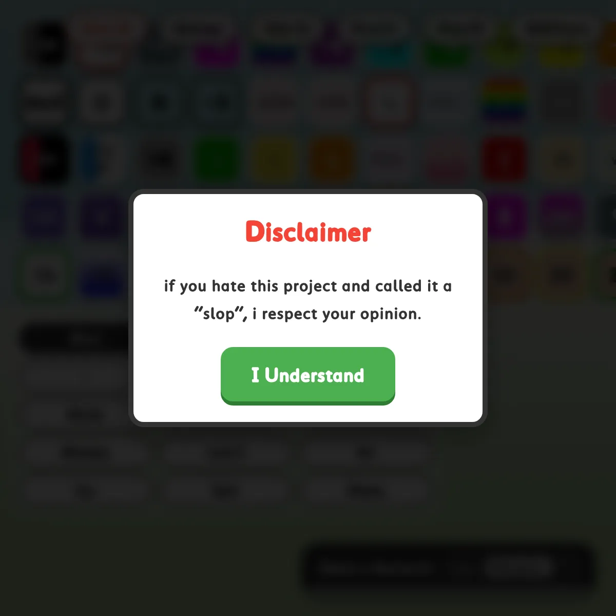 the project is loading