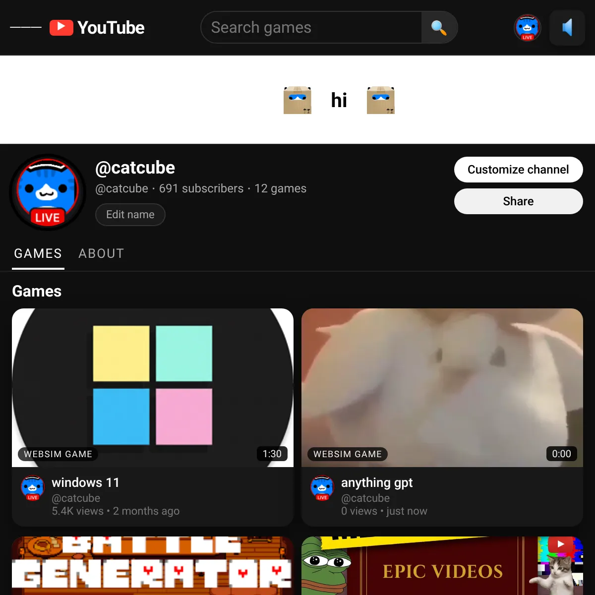 the project is loading