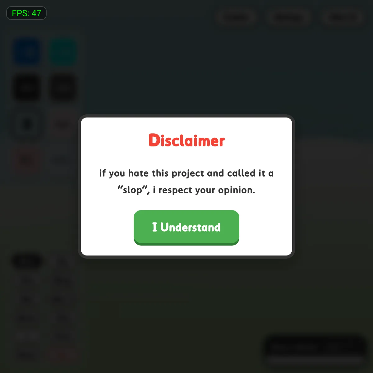 the project is loading