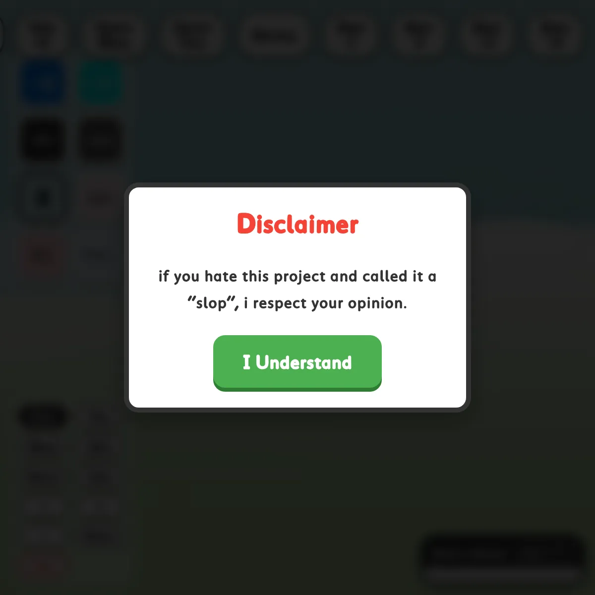 the project is loading