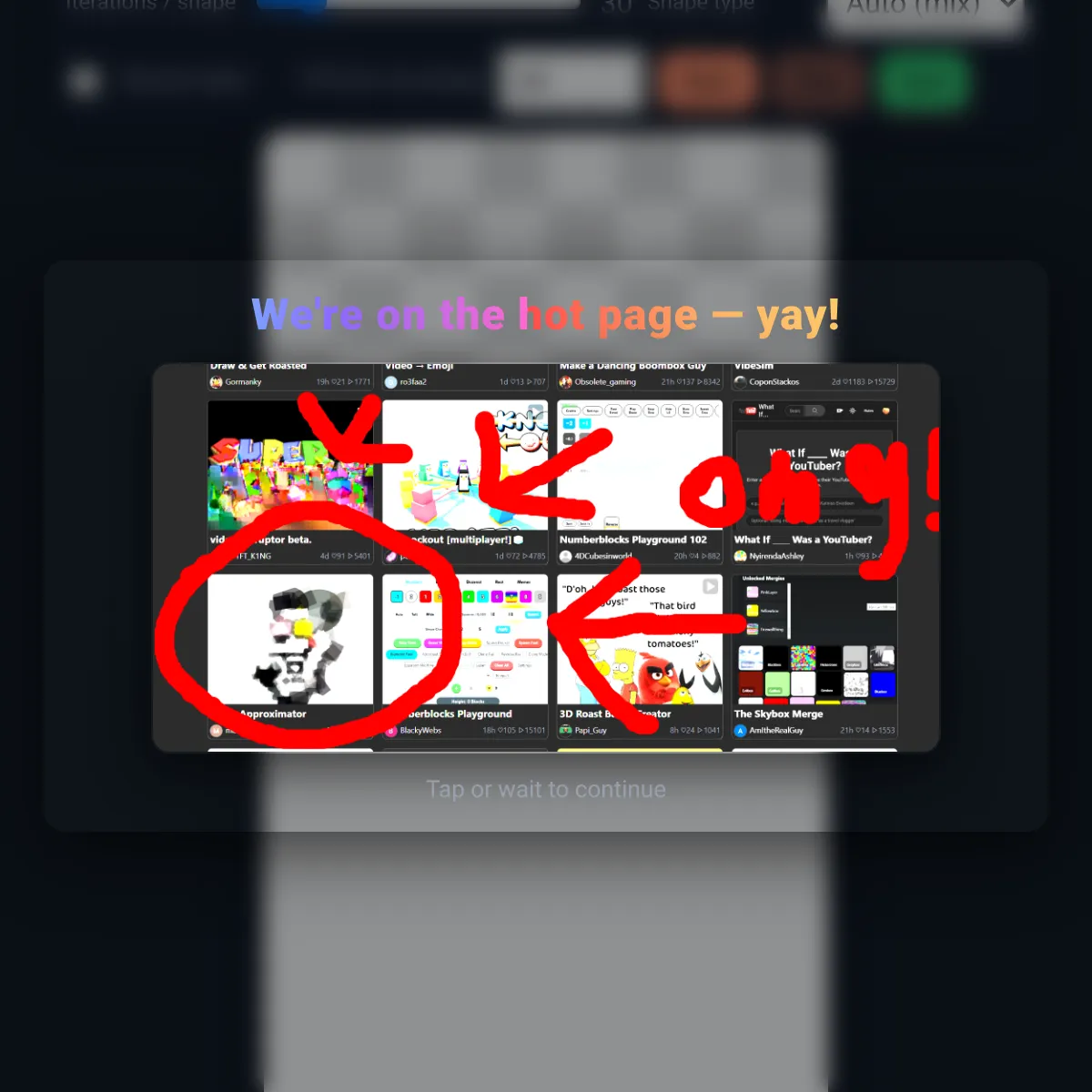 the project is loading