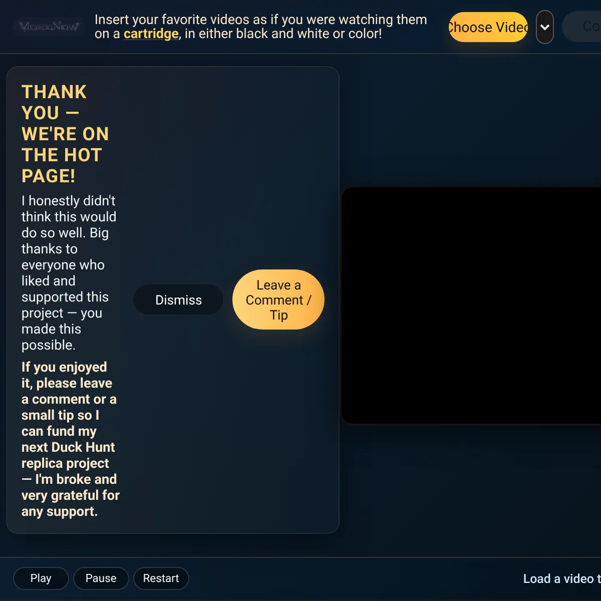 the project is loading