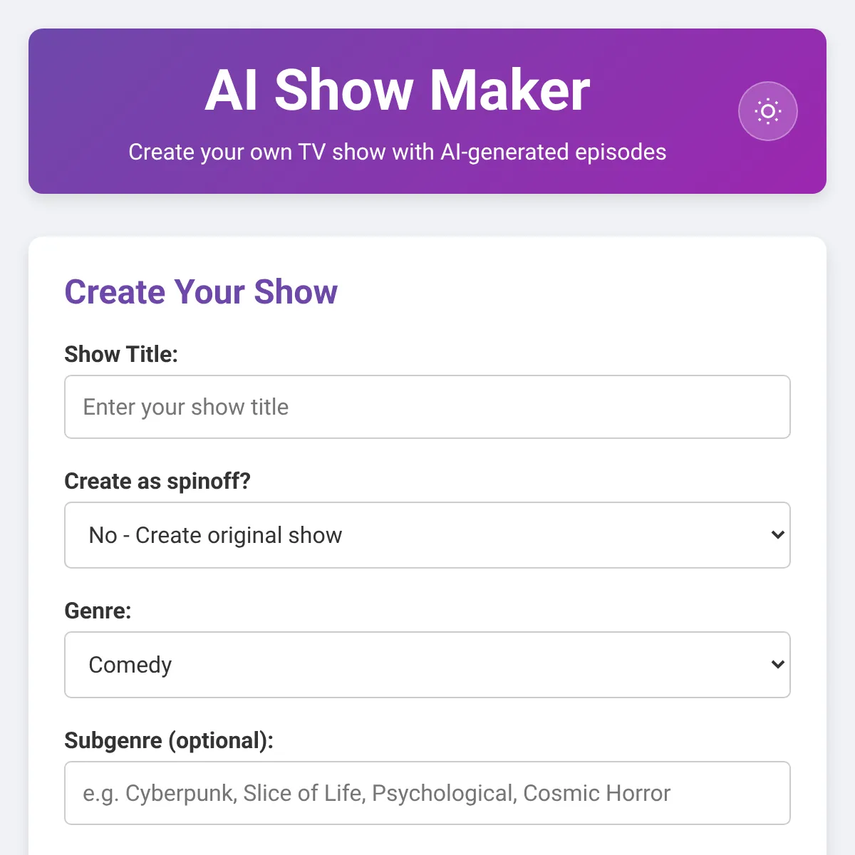 the project is loading