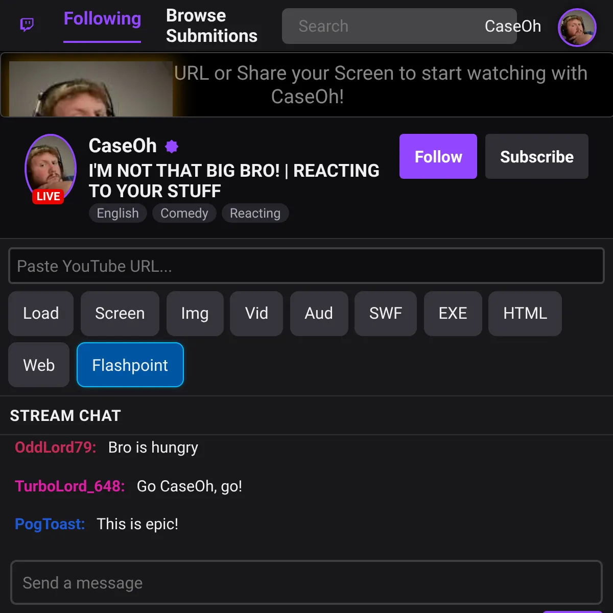 the project is loading