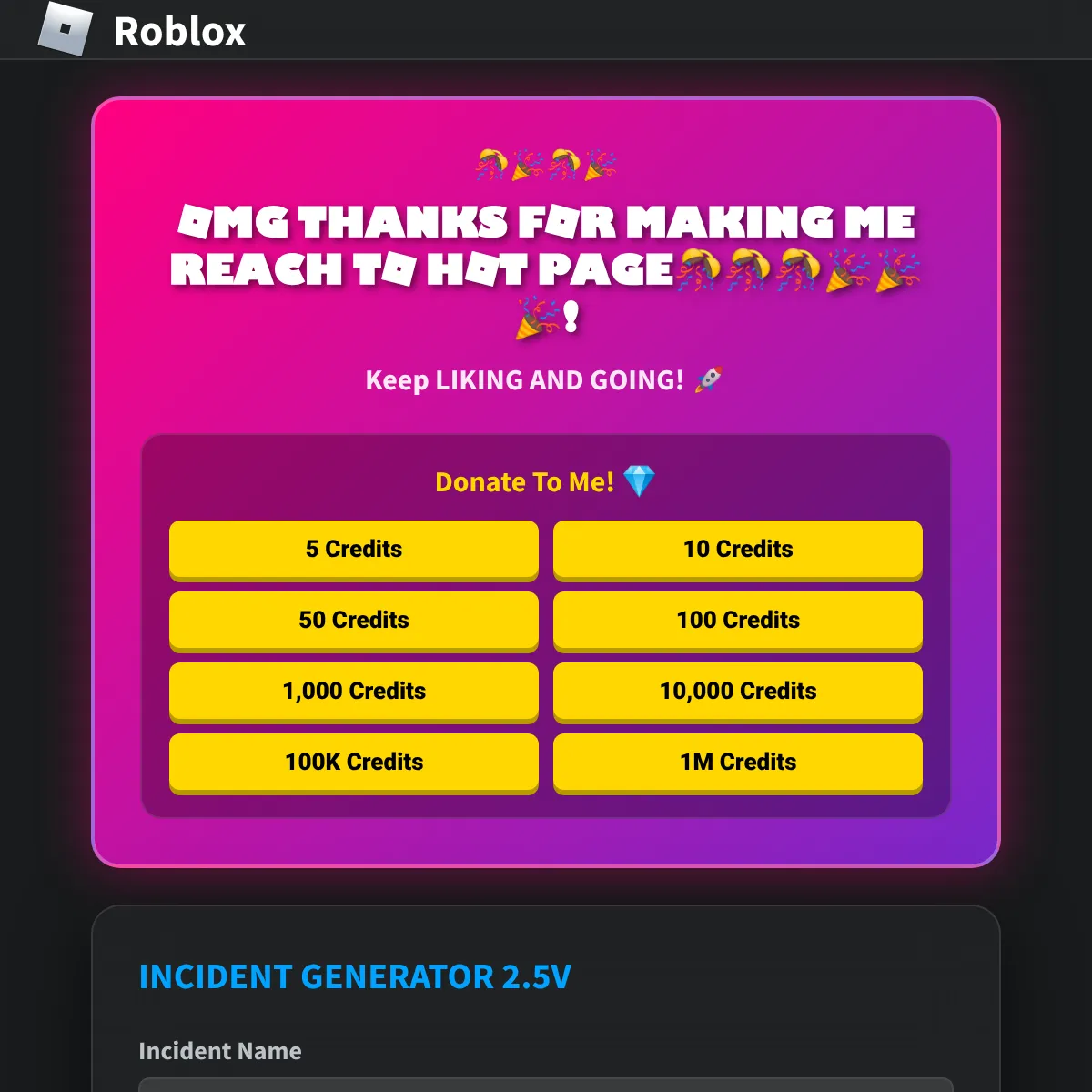 the project is loading