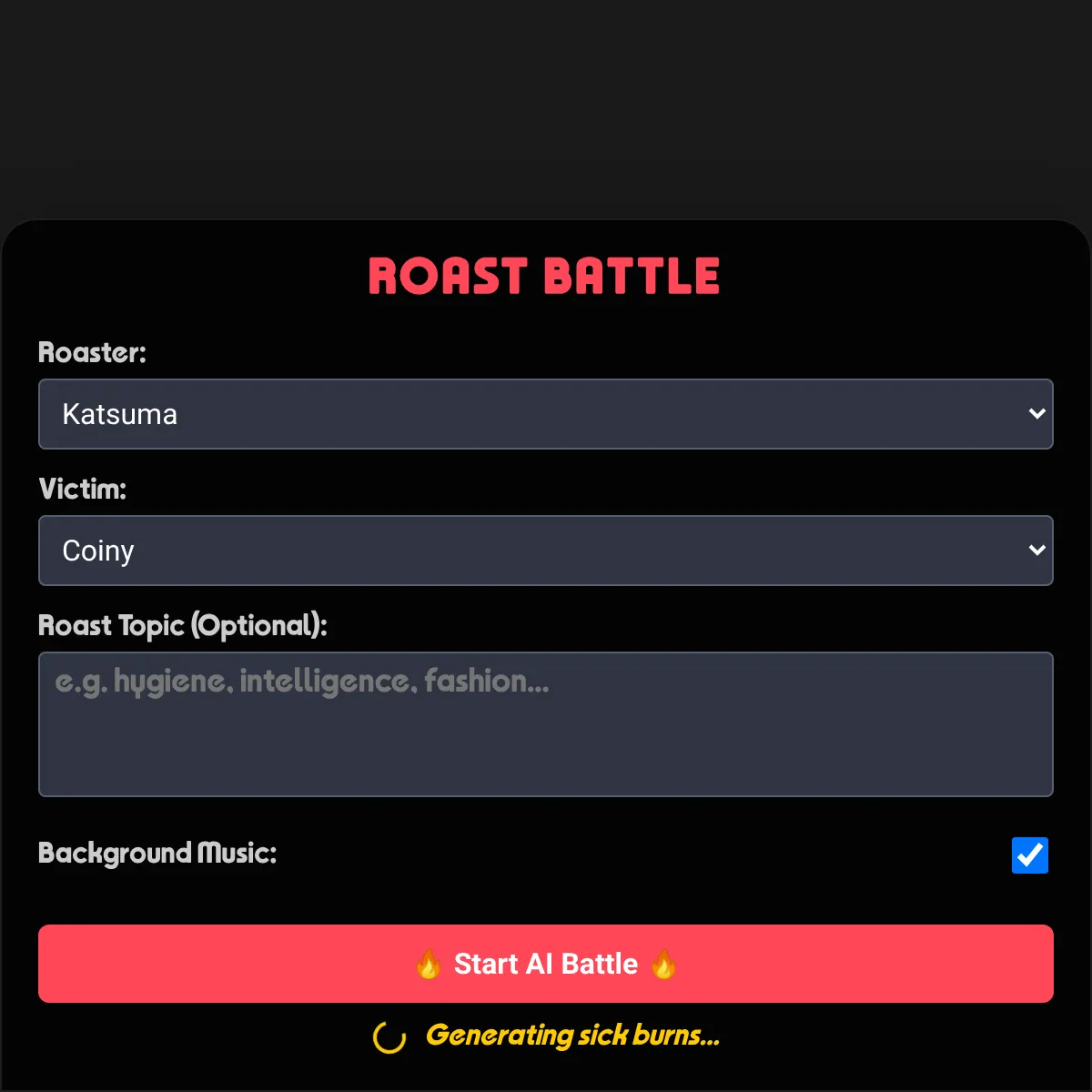 the project is loading