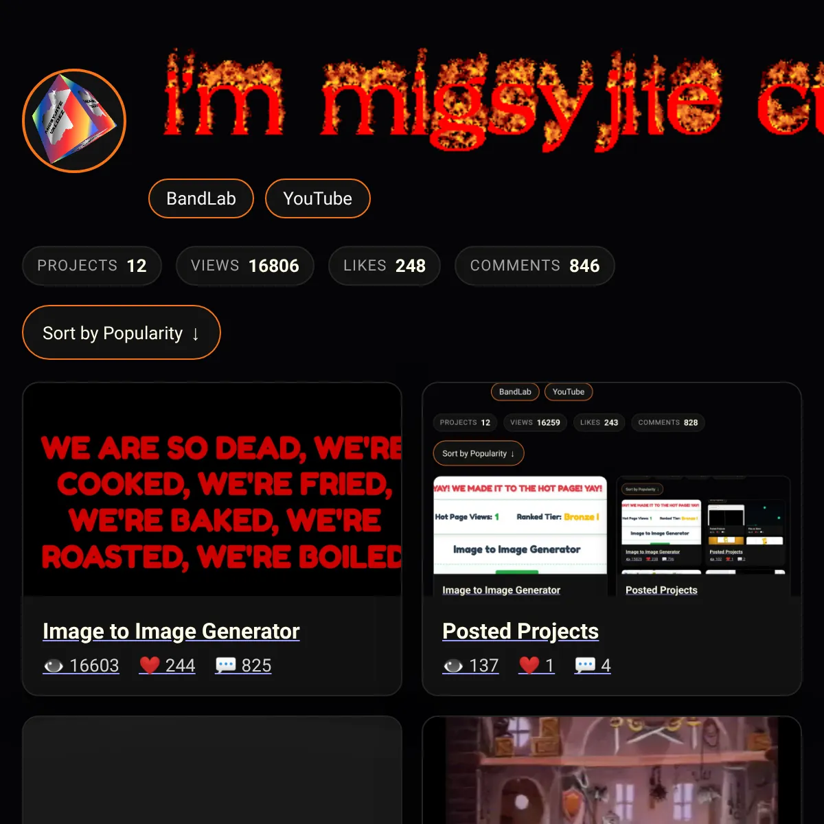 the project is loading