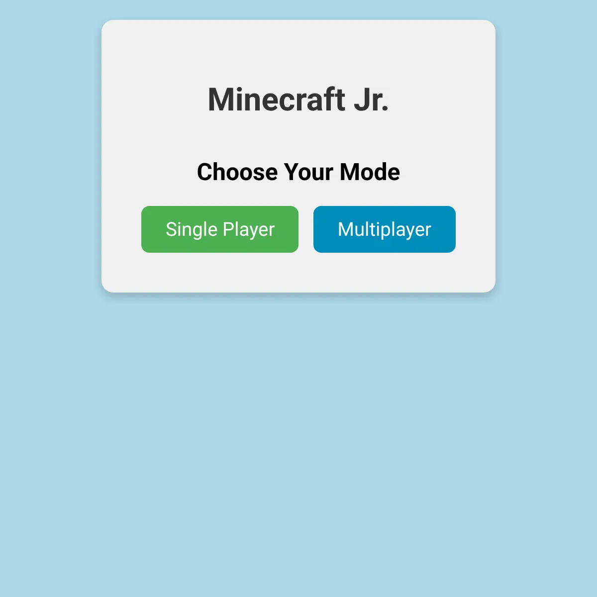 Minecraft Jr. [0.9 Bedrock]