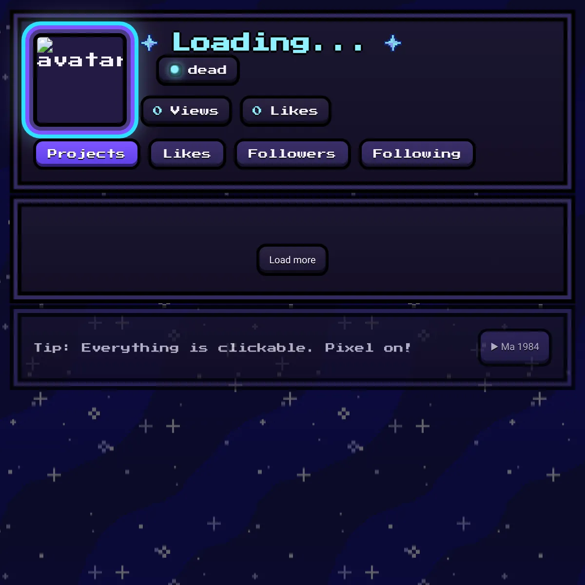 the project is loading