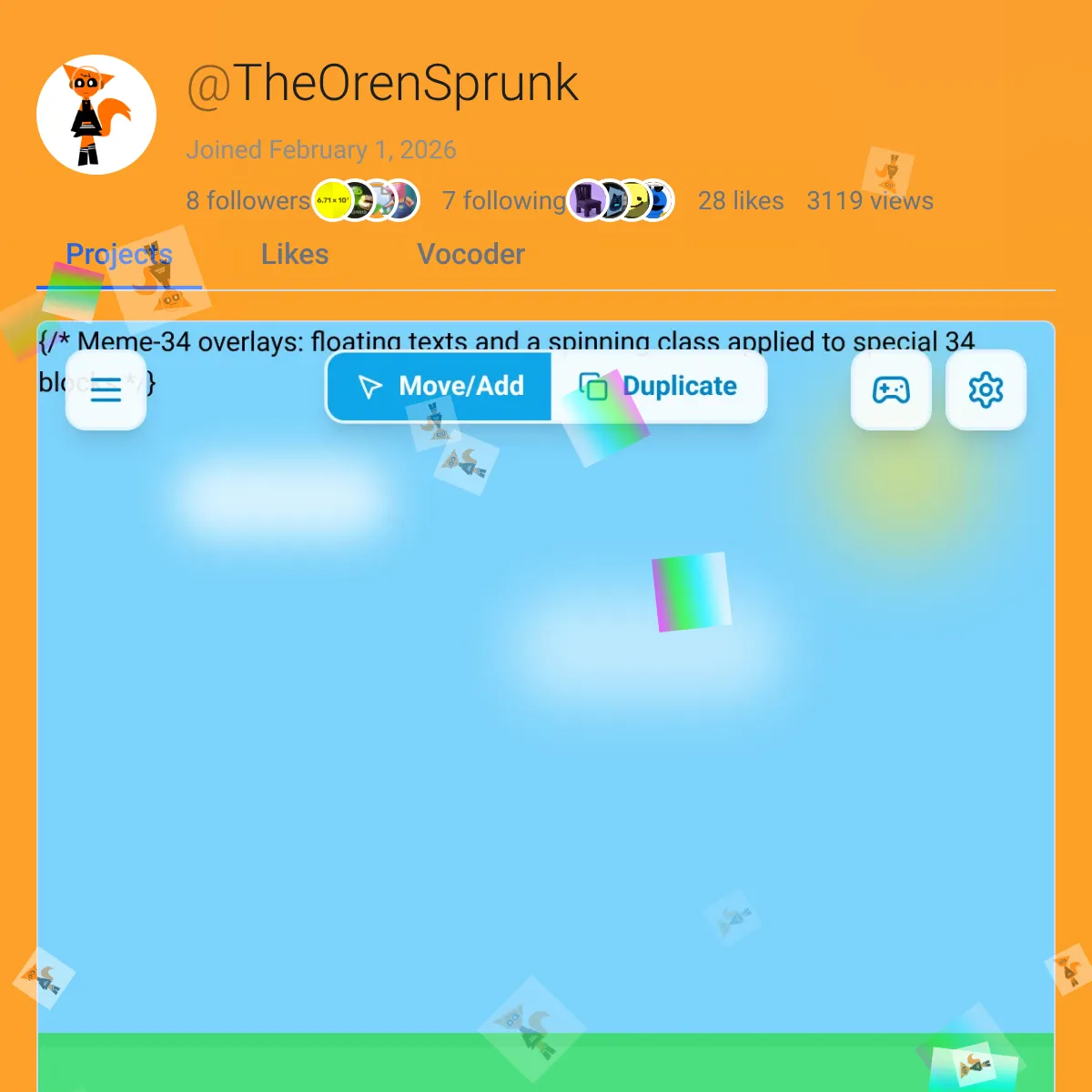 the project is loading