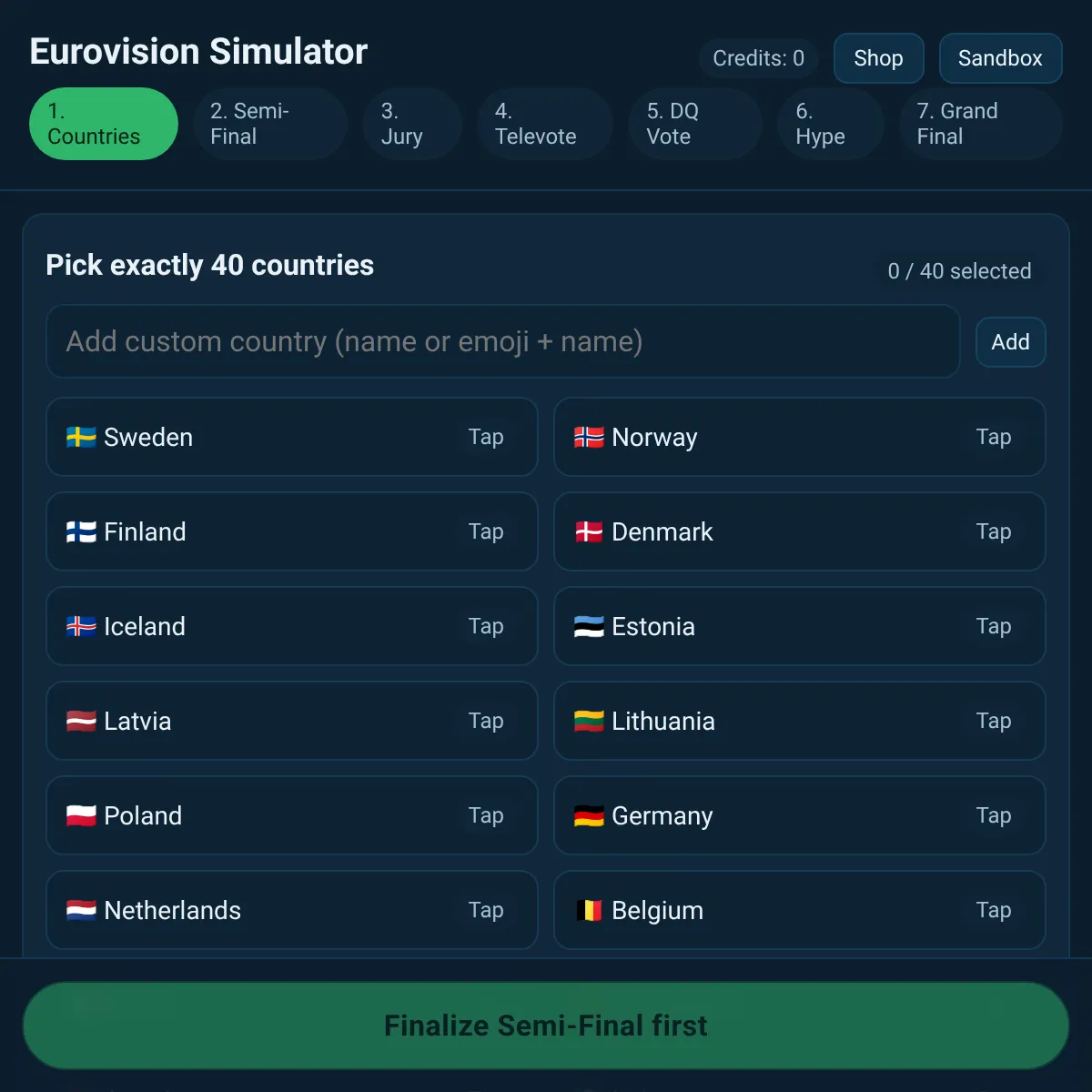 the project is loading