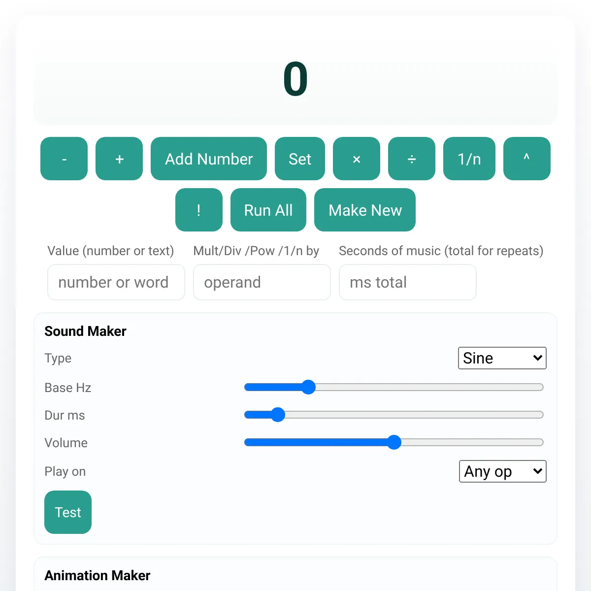Number Unit Band Creator