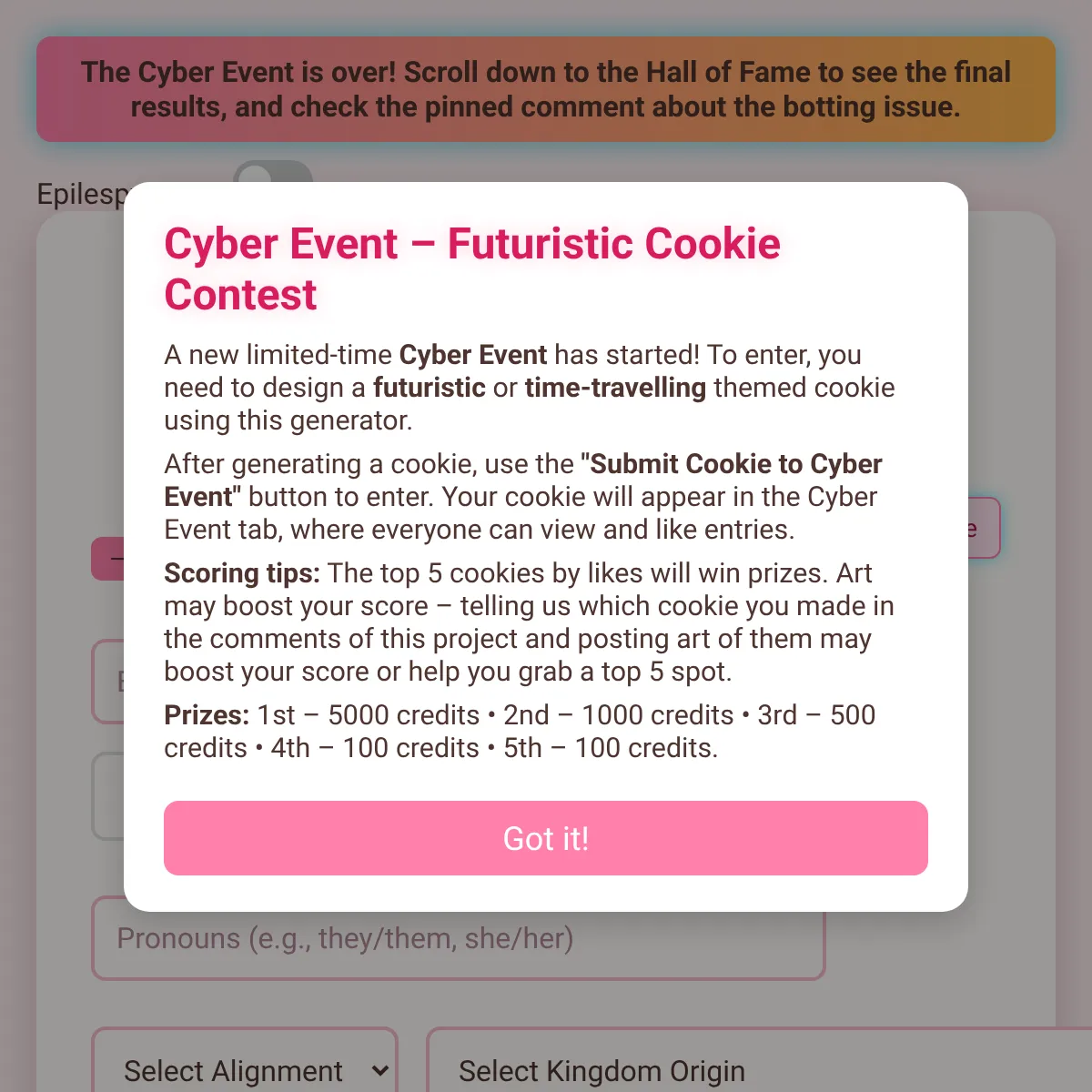 the project is loading