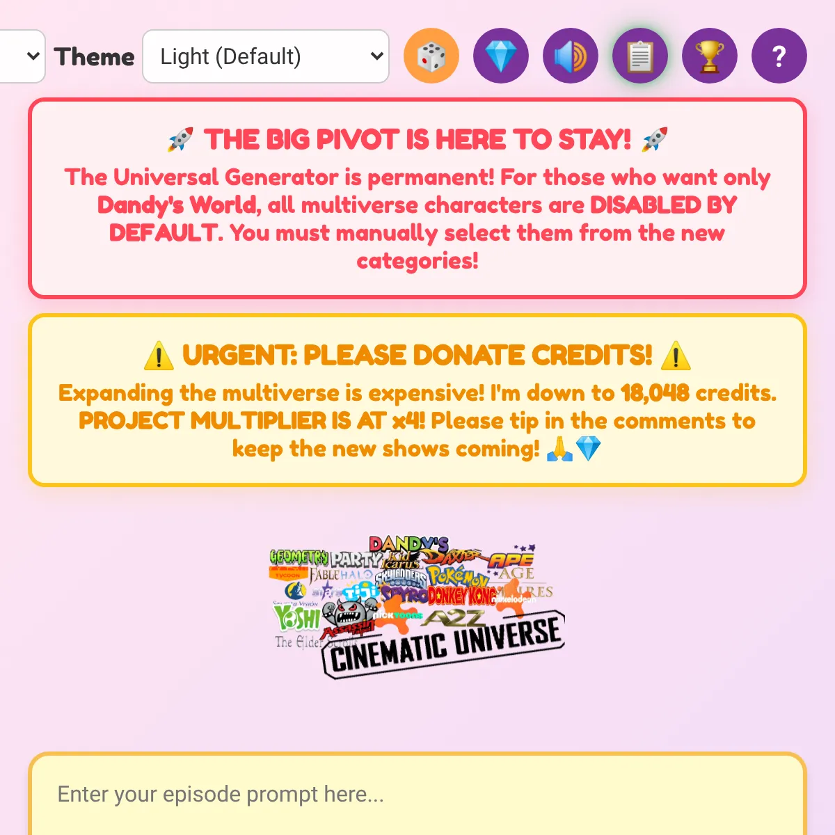 the project is loading