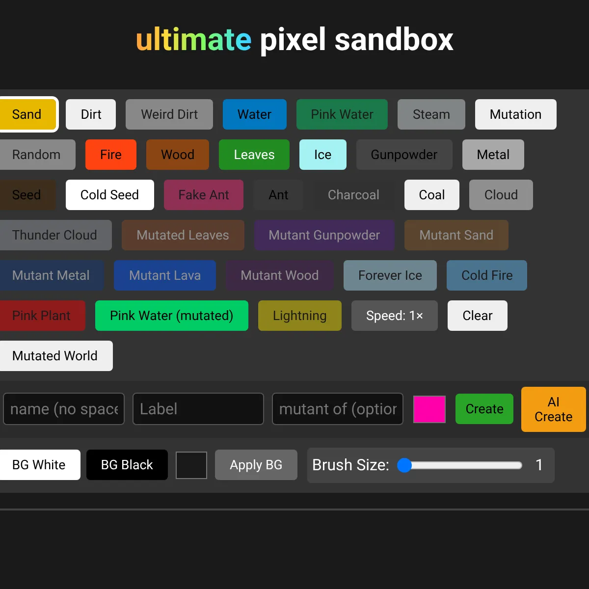 ultimate Pixel Sandbox