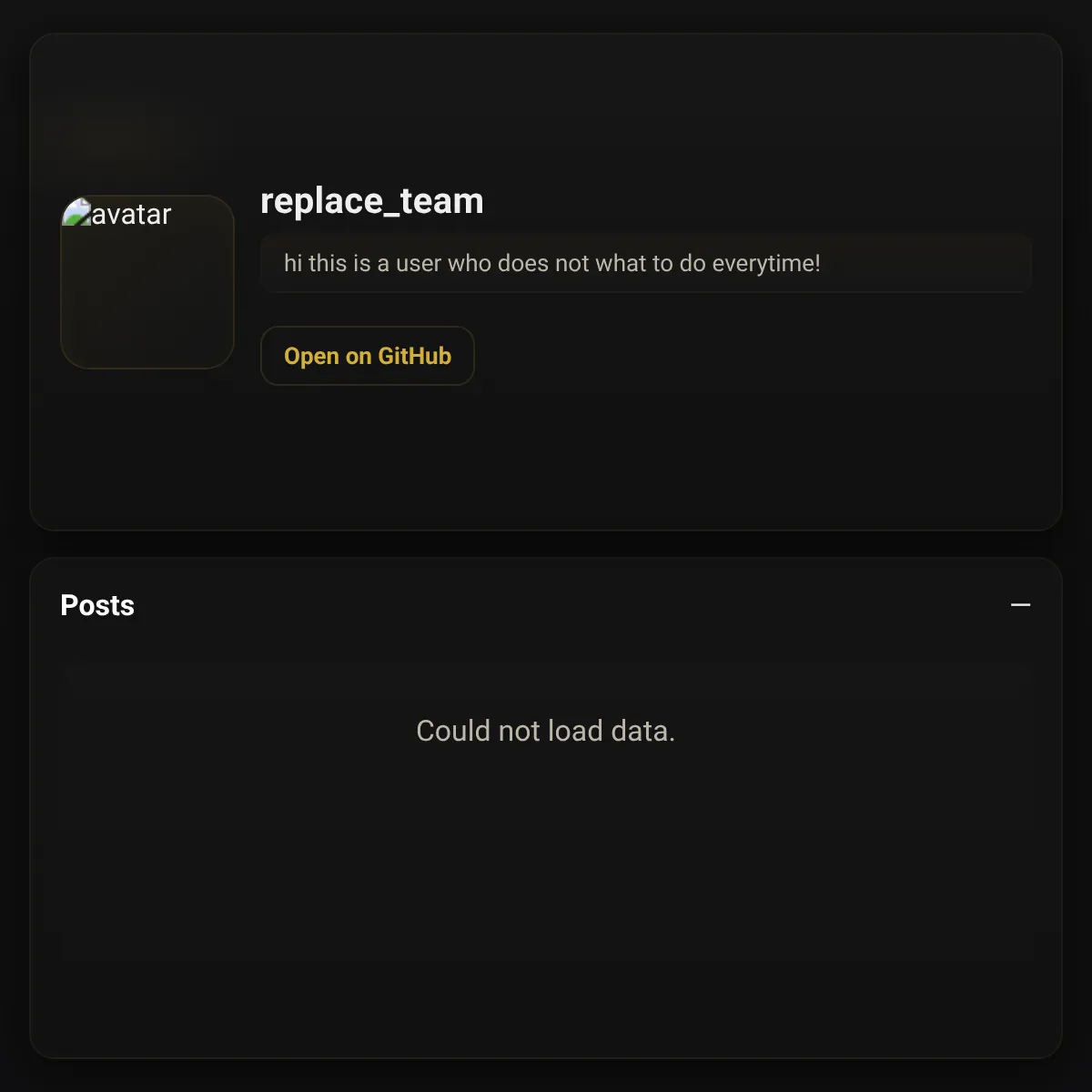 the project is loading