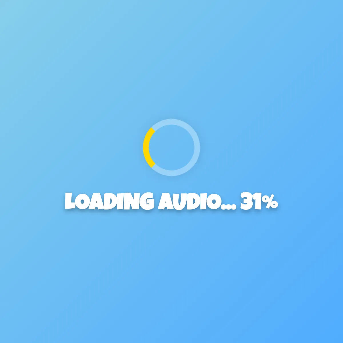 the project is loading