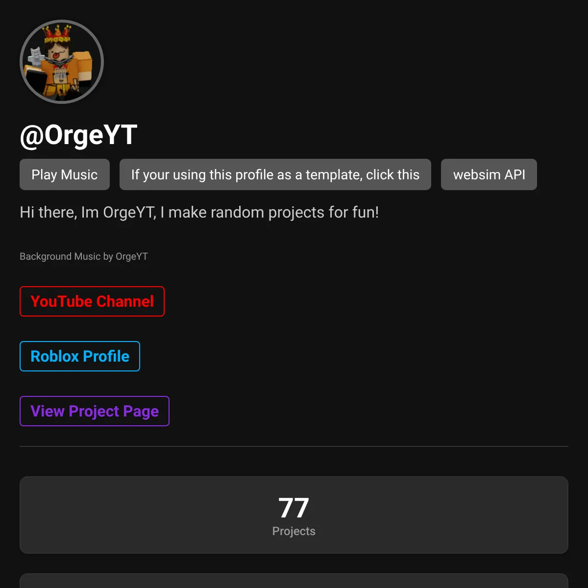 the project is loading