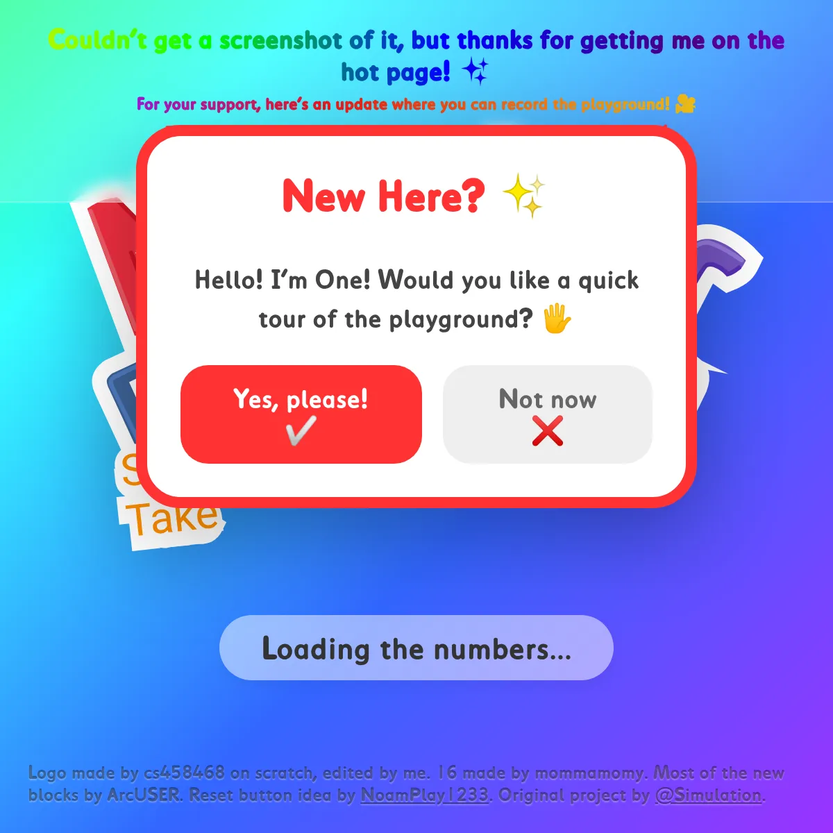 the project is loading