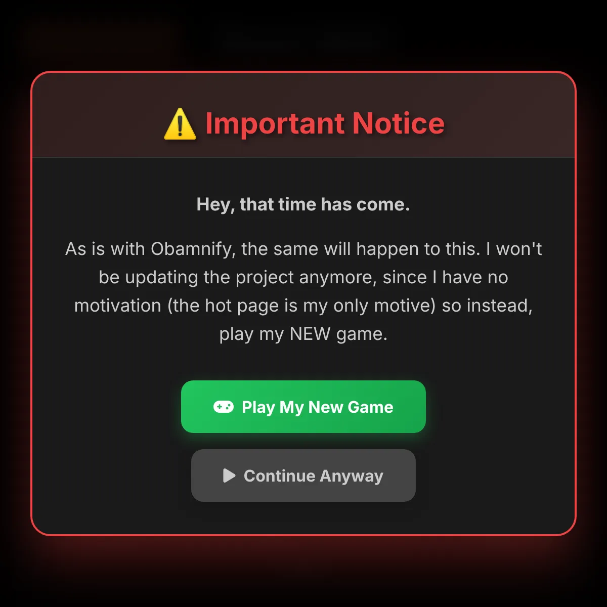 the project is loading