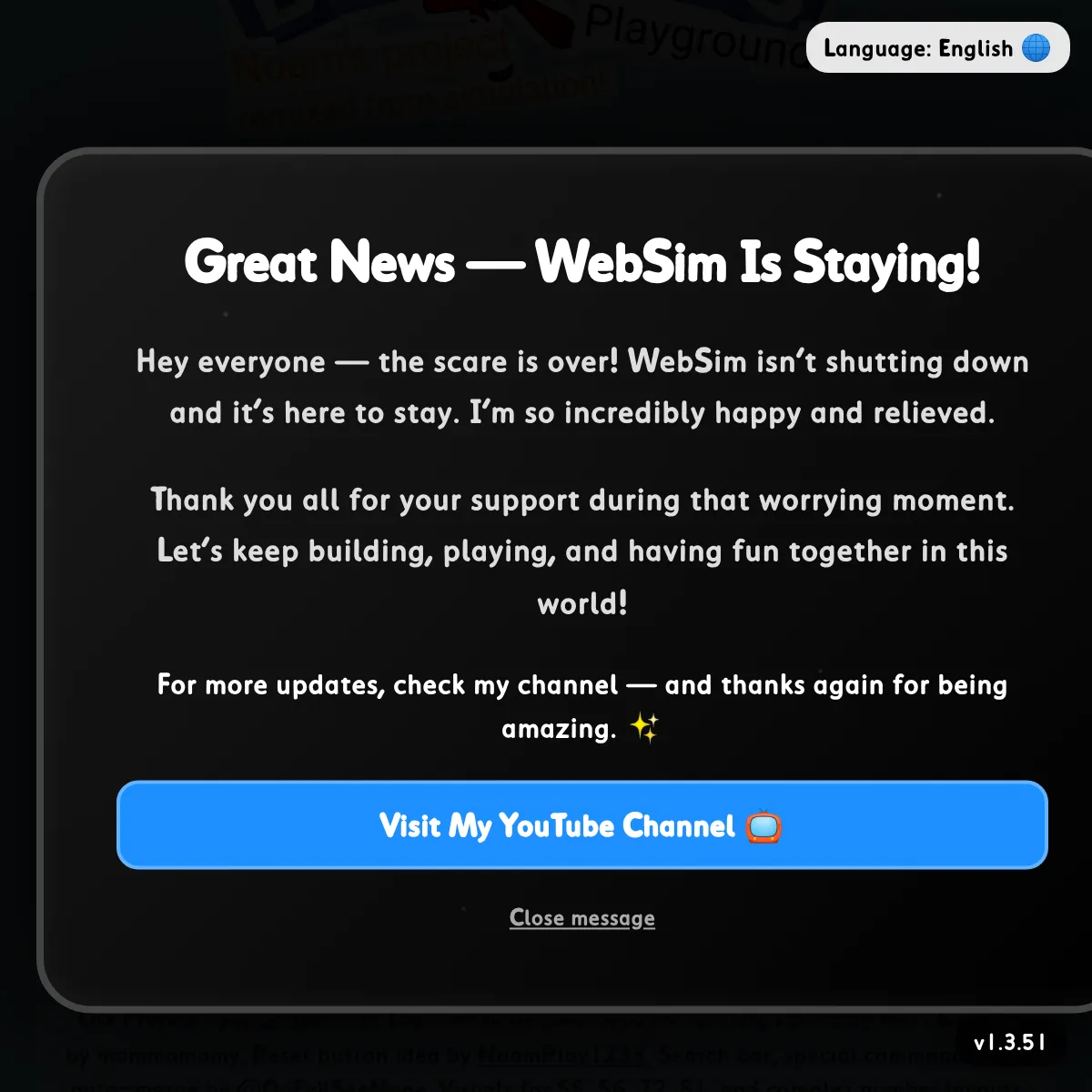 the project is loading