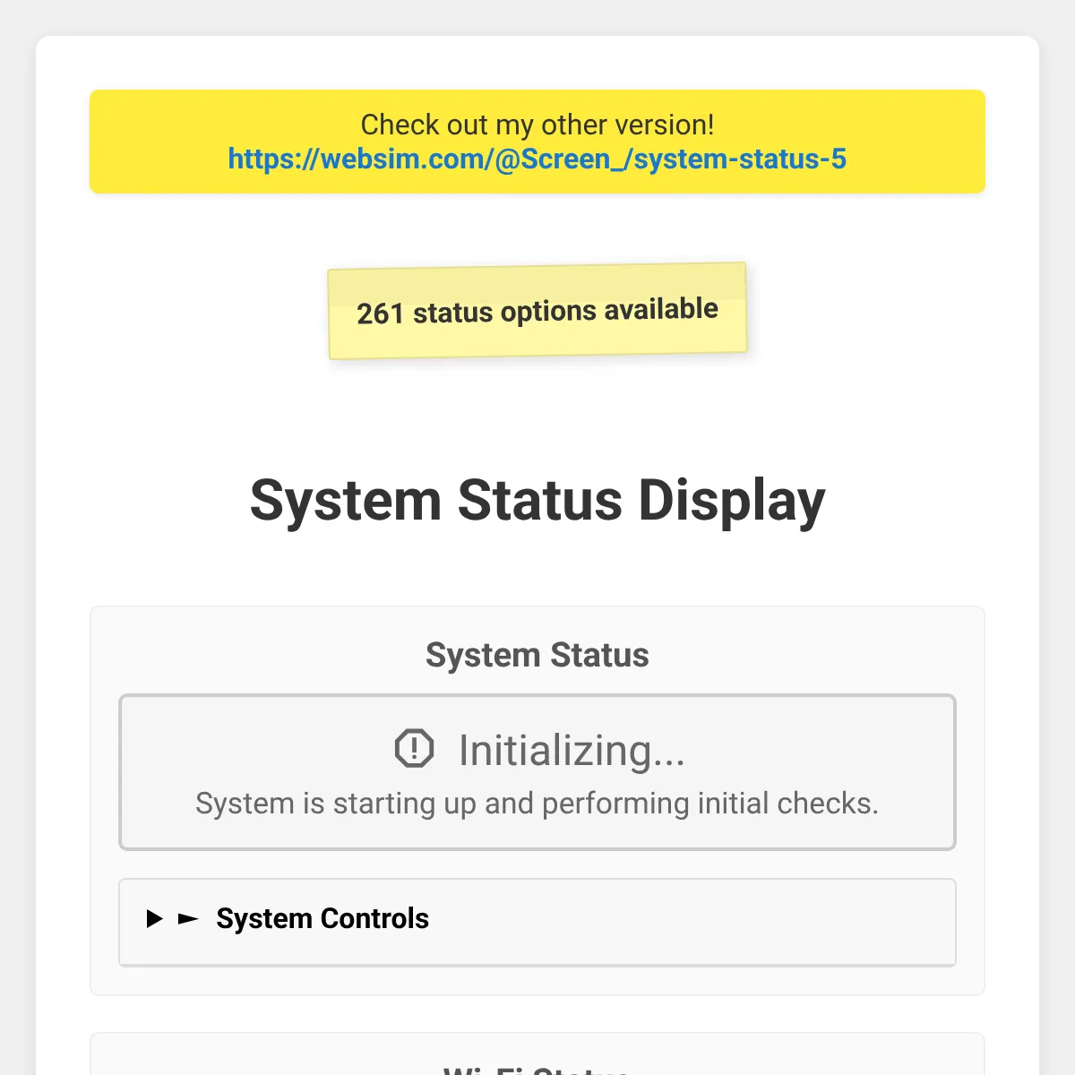 the project is loading