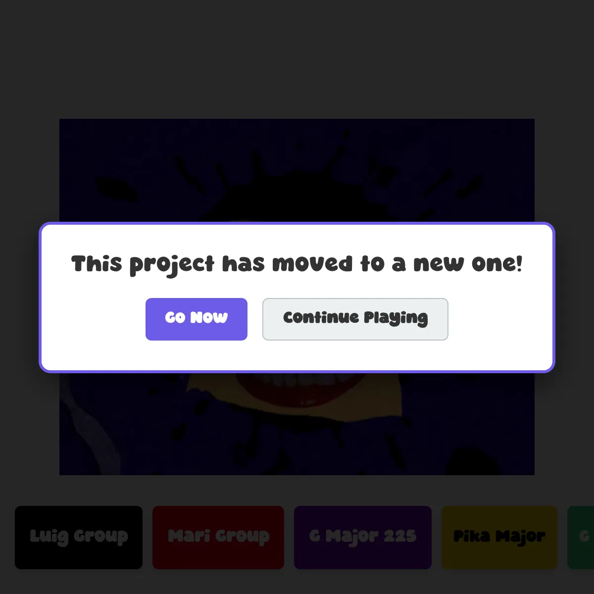 the project is loading