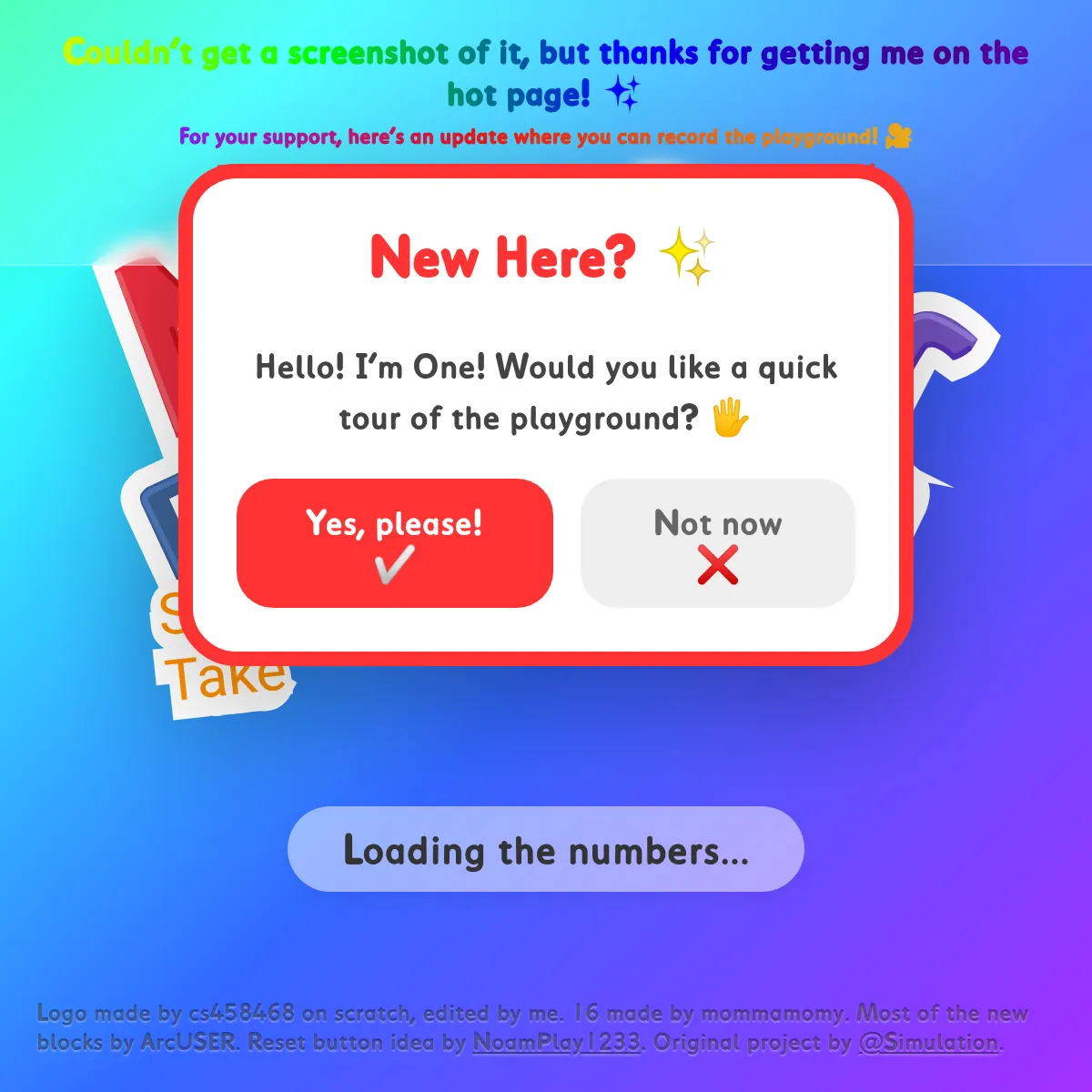 the project is loading