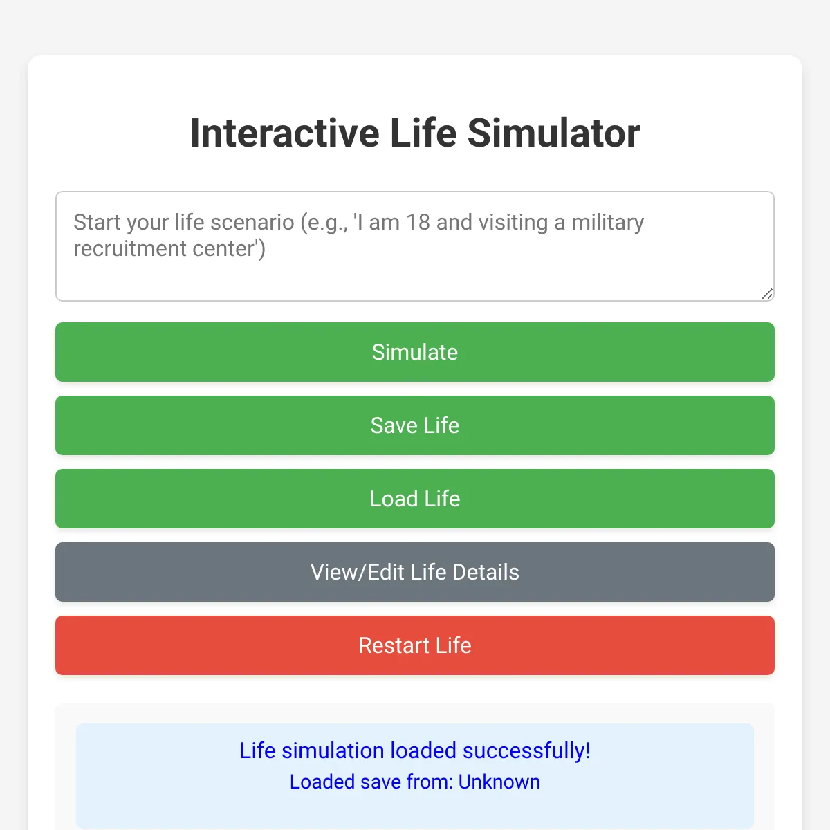 the project is loading
