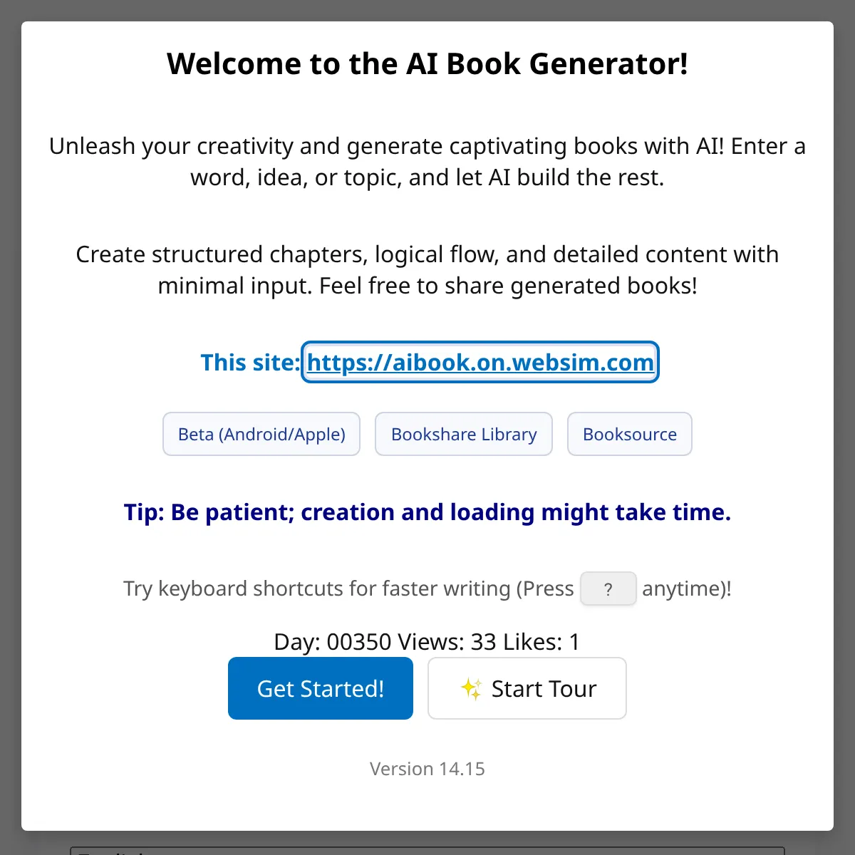the project is loading