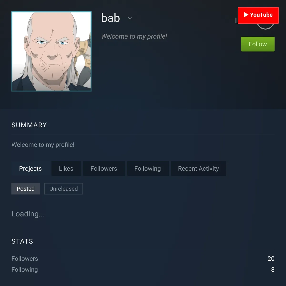 the project is loading