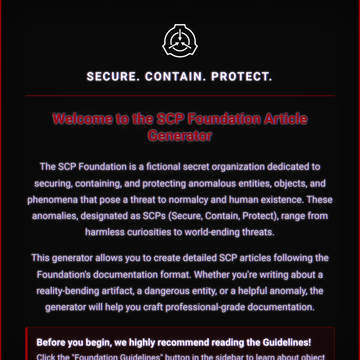 the project is loading