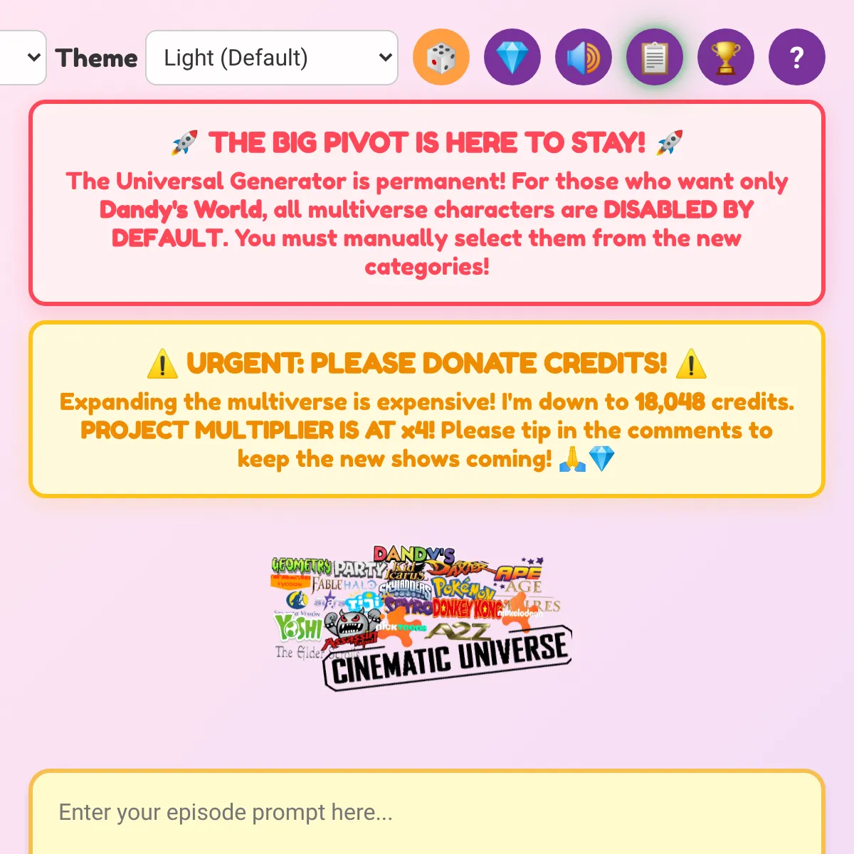 the project is loading