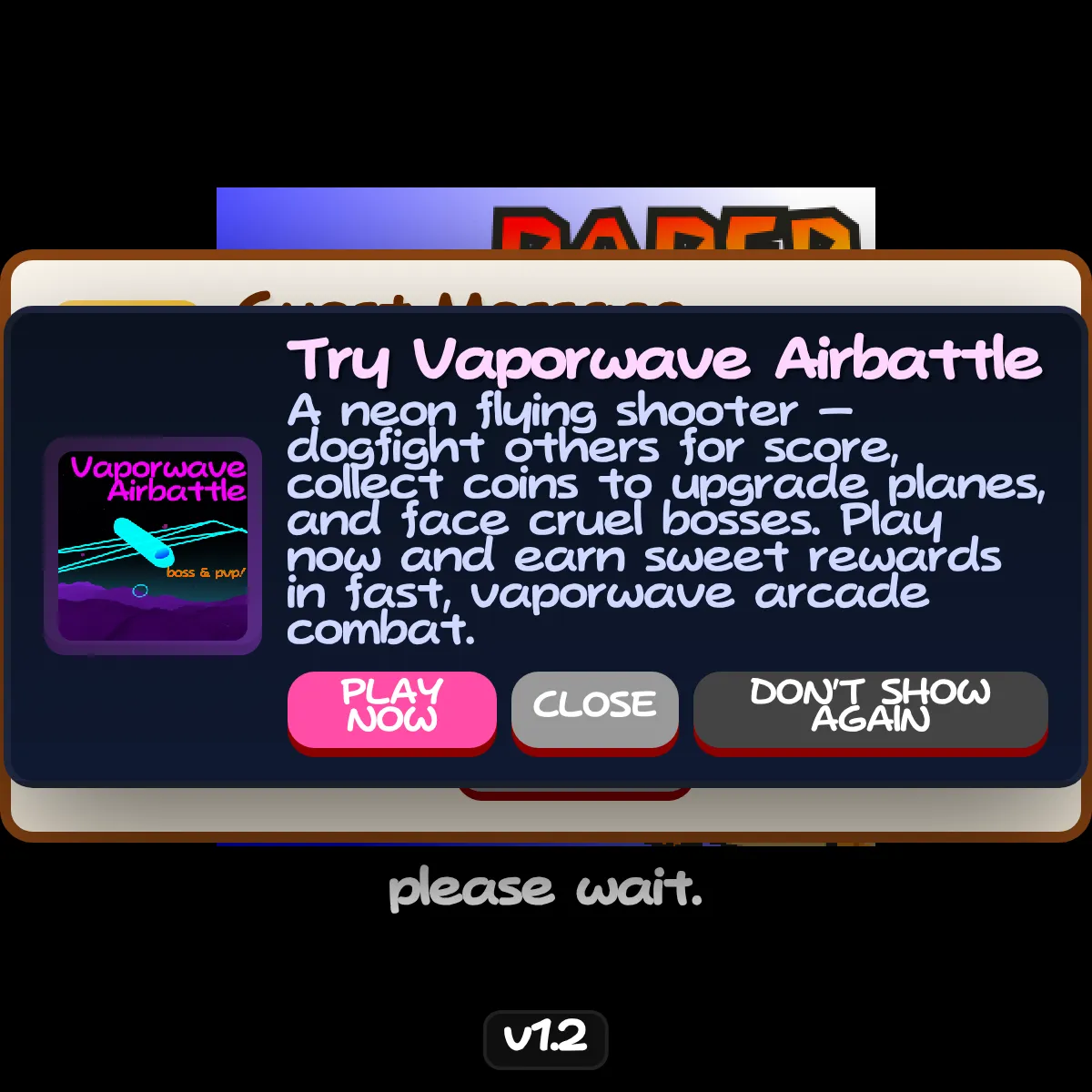 the project is loading