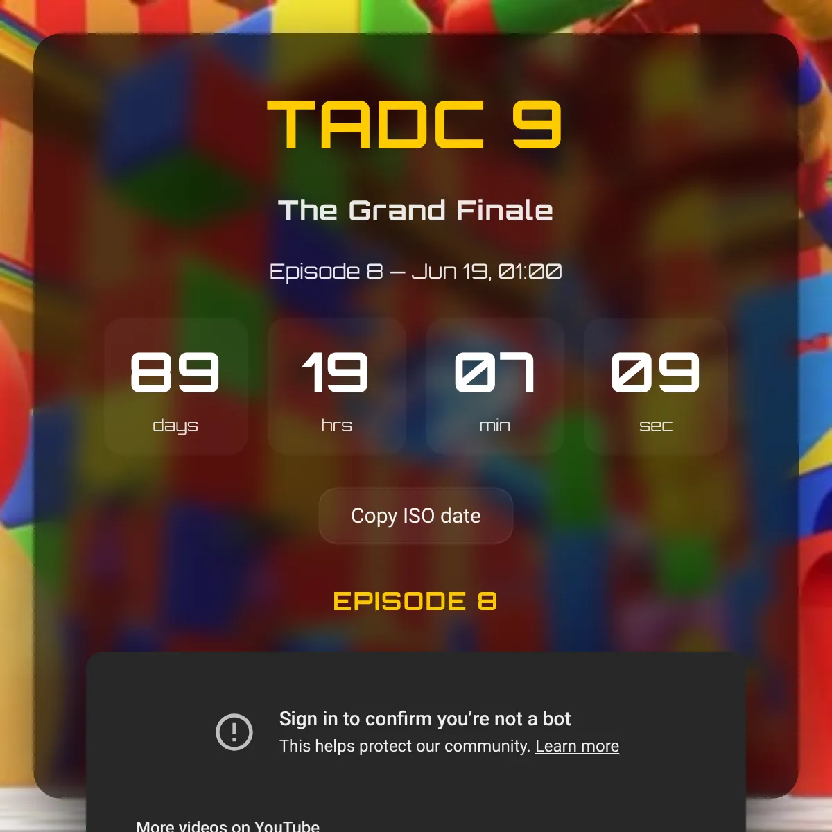 the project is loading