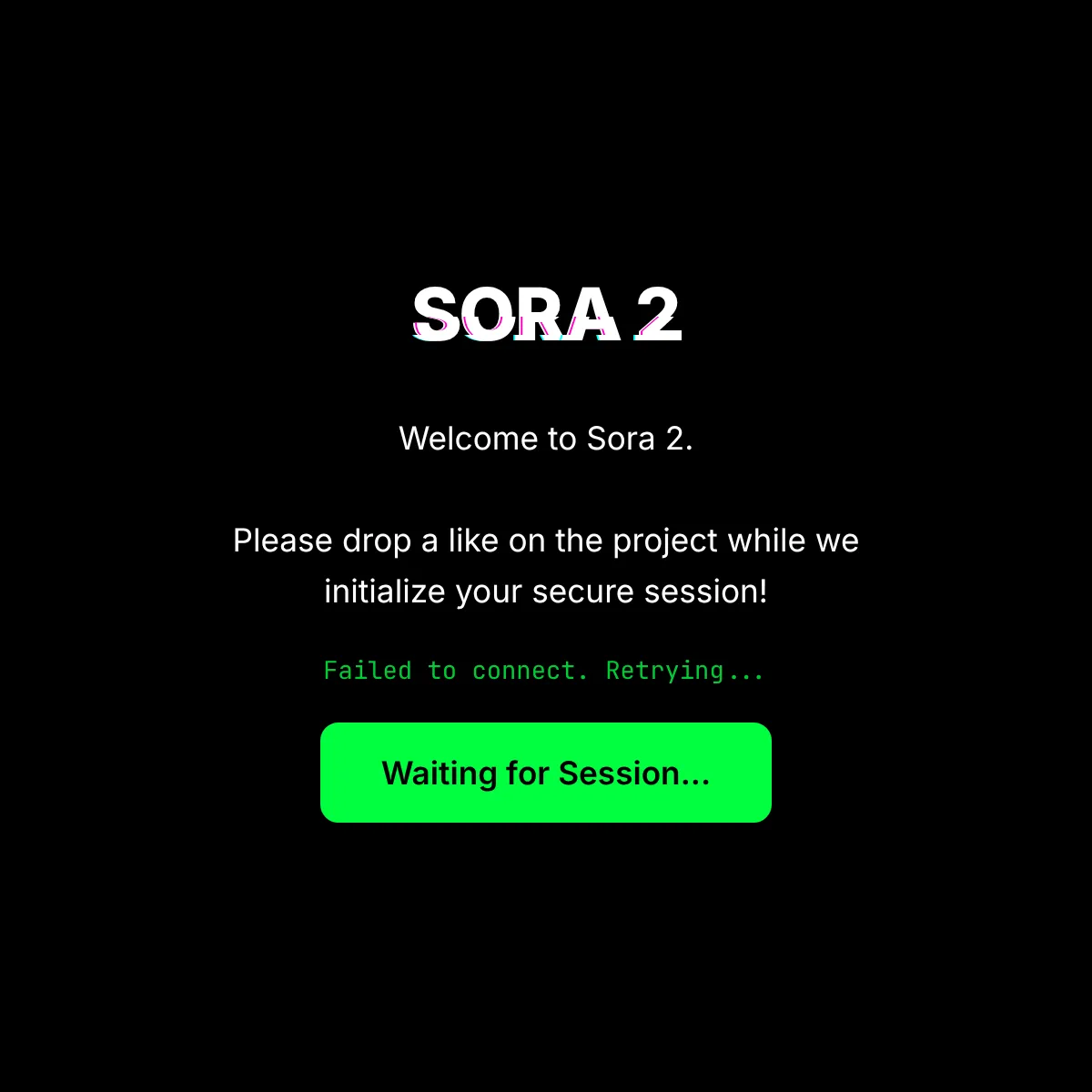 the project is loading