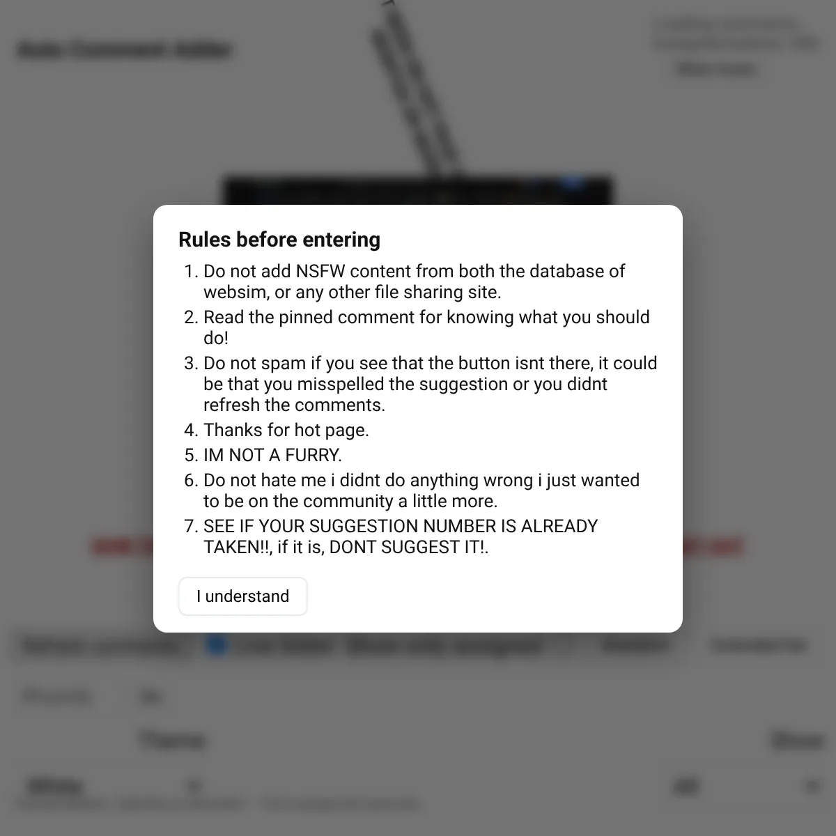 the project is loading