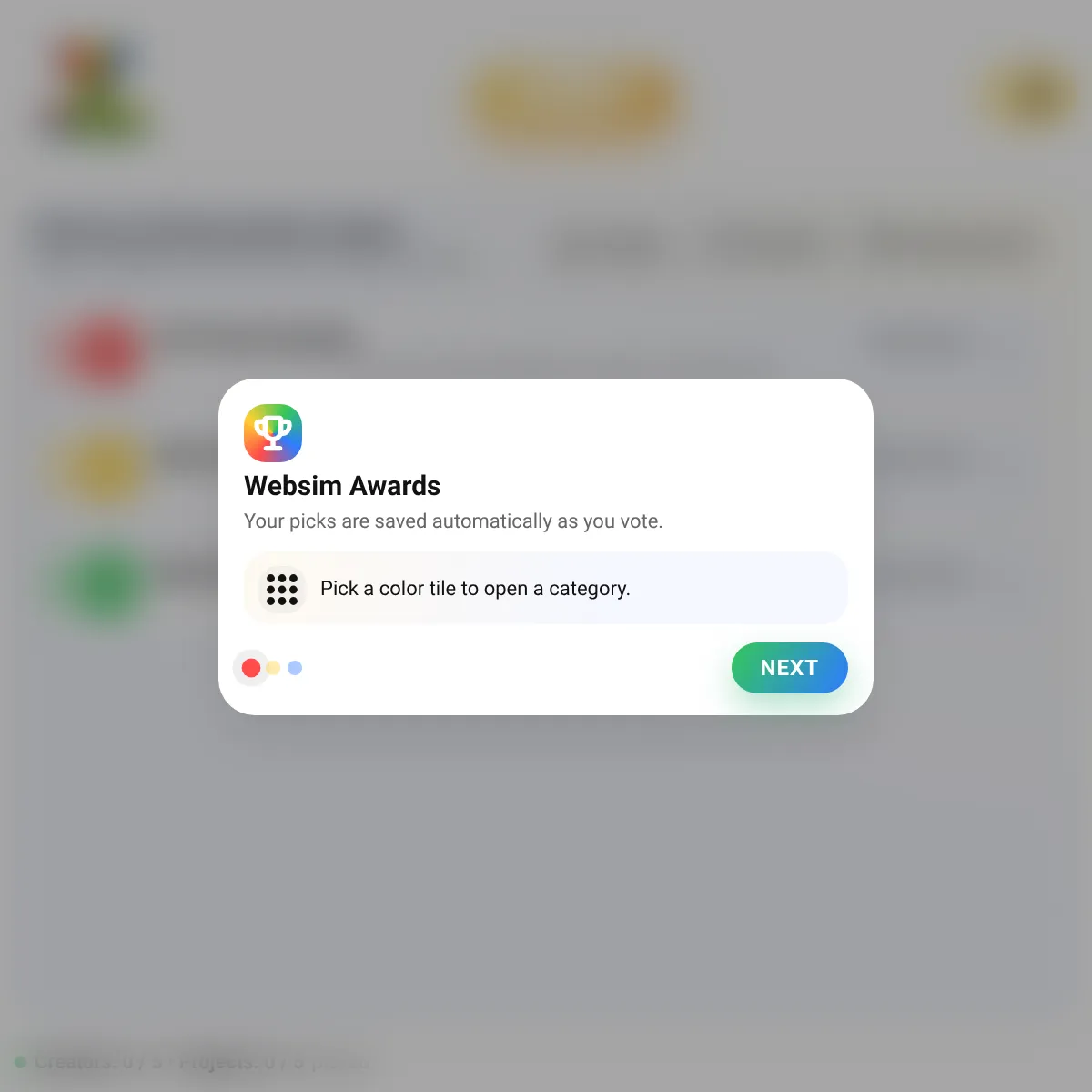 the project is loading