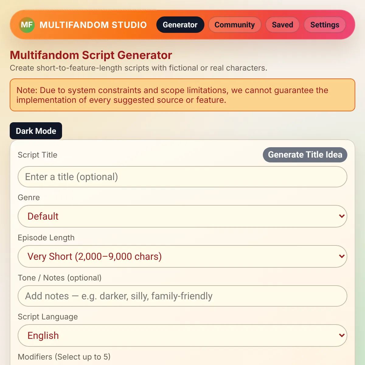 the project is loading