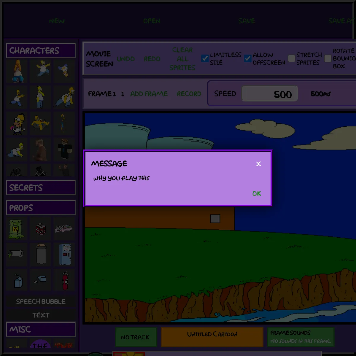 the project is loading