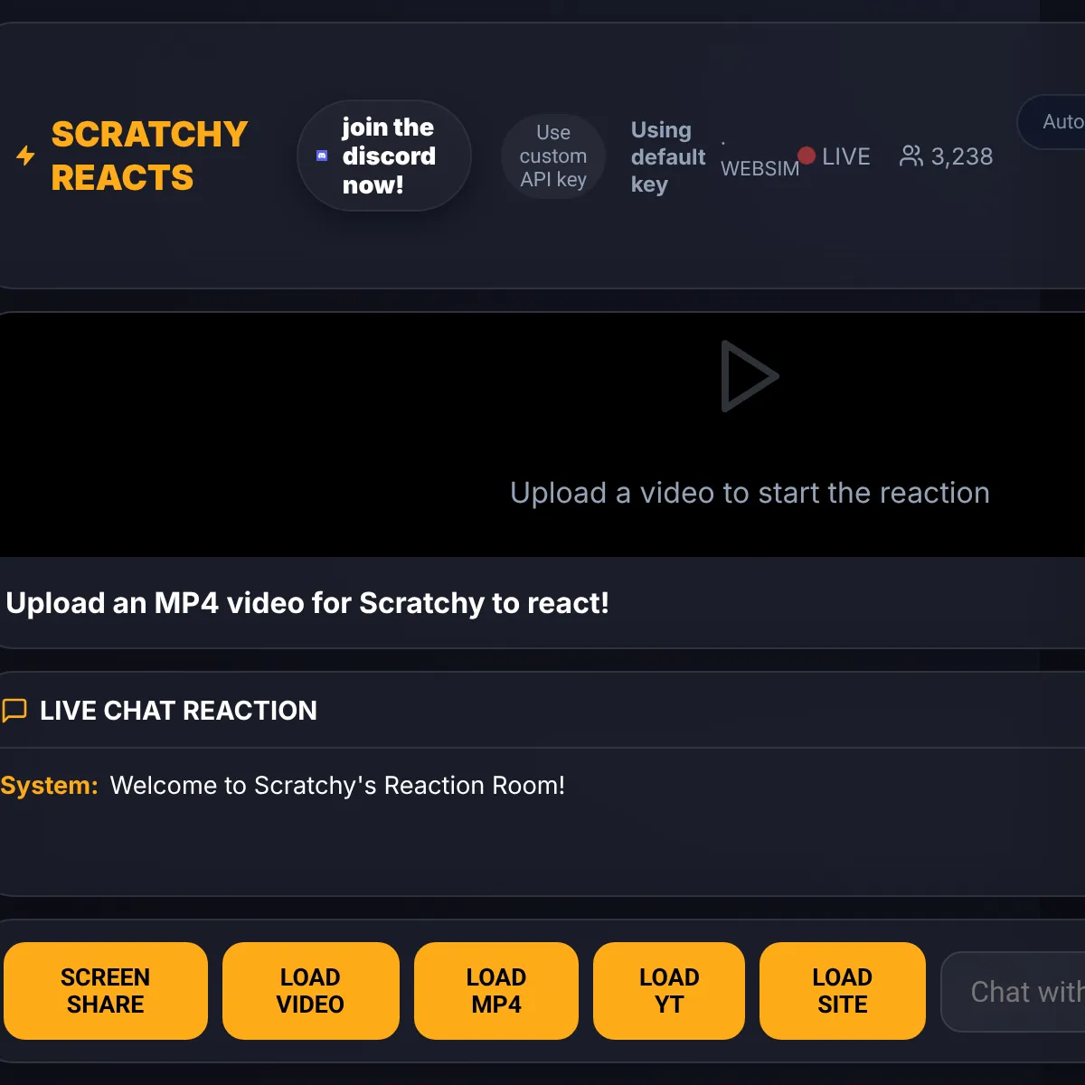the project is loading