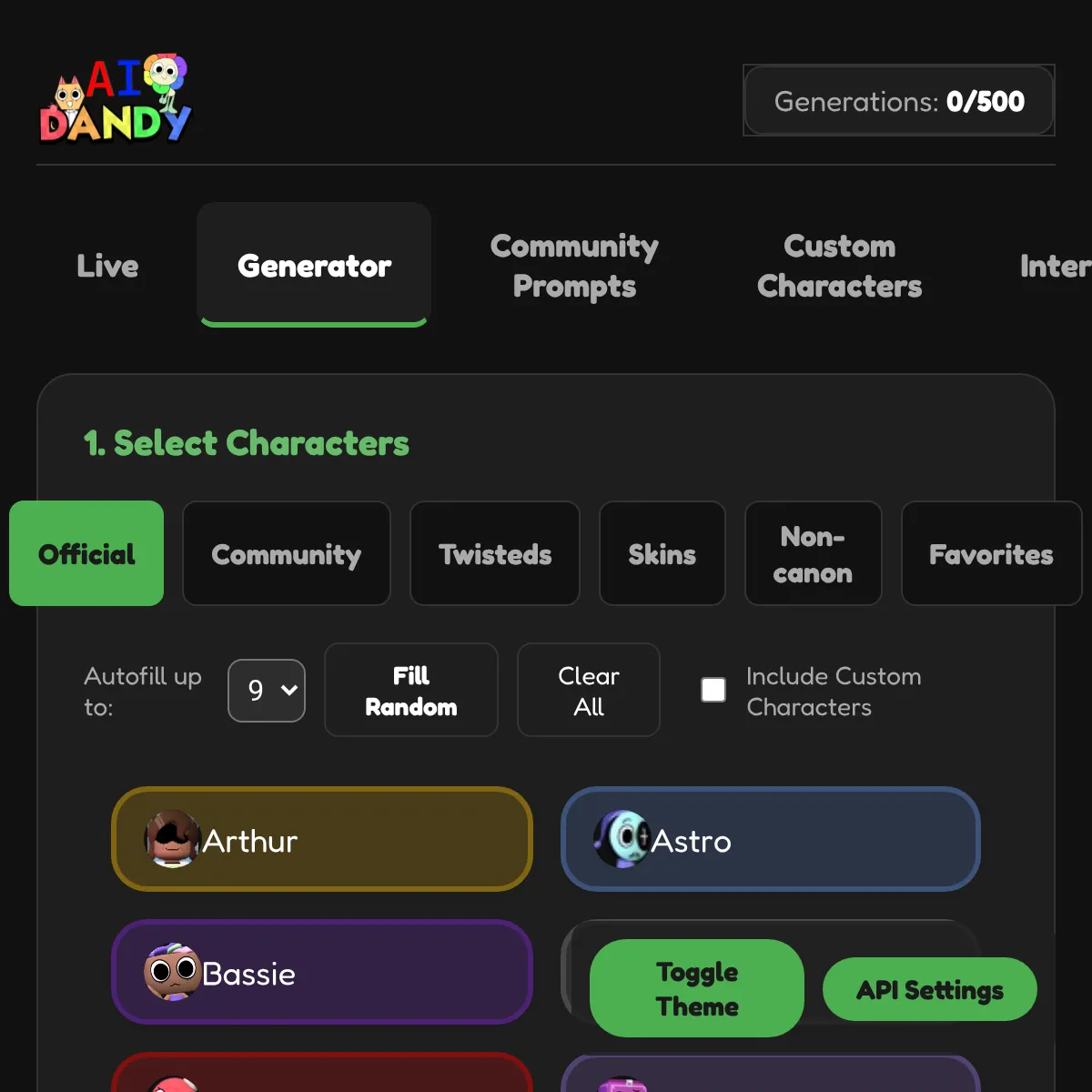 the project is loading